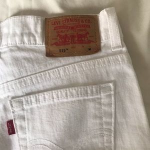 LEVIS 515 white flare jeans